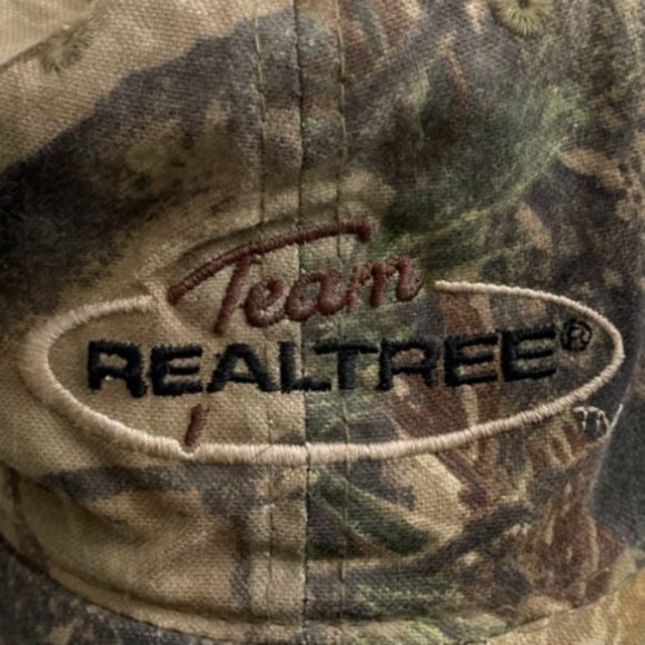 Signatures Men's Team Realtree Brown Realtree Camoflauge Strapback Baseball Cap - Picture 4 of 6